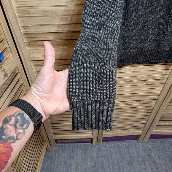 American Eagle Sweater Seriously Soft Gray Knit Size Small - Picture 3 of 10